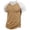 Light Brown-180629aa, variant on Waffle V Neck T Shirts Men Color Block Mens Raglan Short Sleeve Shirts Textured Summer Running Gym Workout Shirts for Men