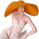 thumbnail image 2 of Xiao Hua Sombrero de playa extragrande para mujer, de ala ancha, grande, de paja, plegable, suave y plegable, para verano, resistente a los rayos UV (negro), 2 of 4