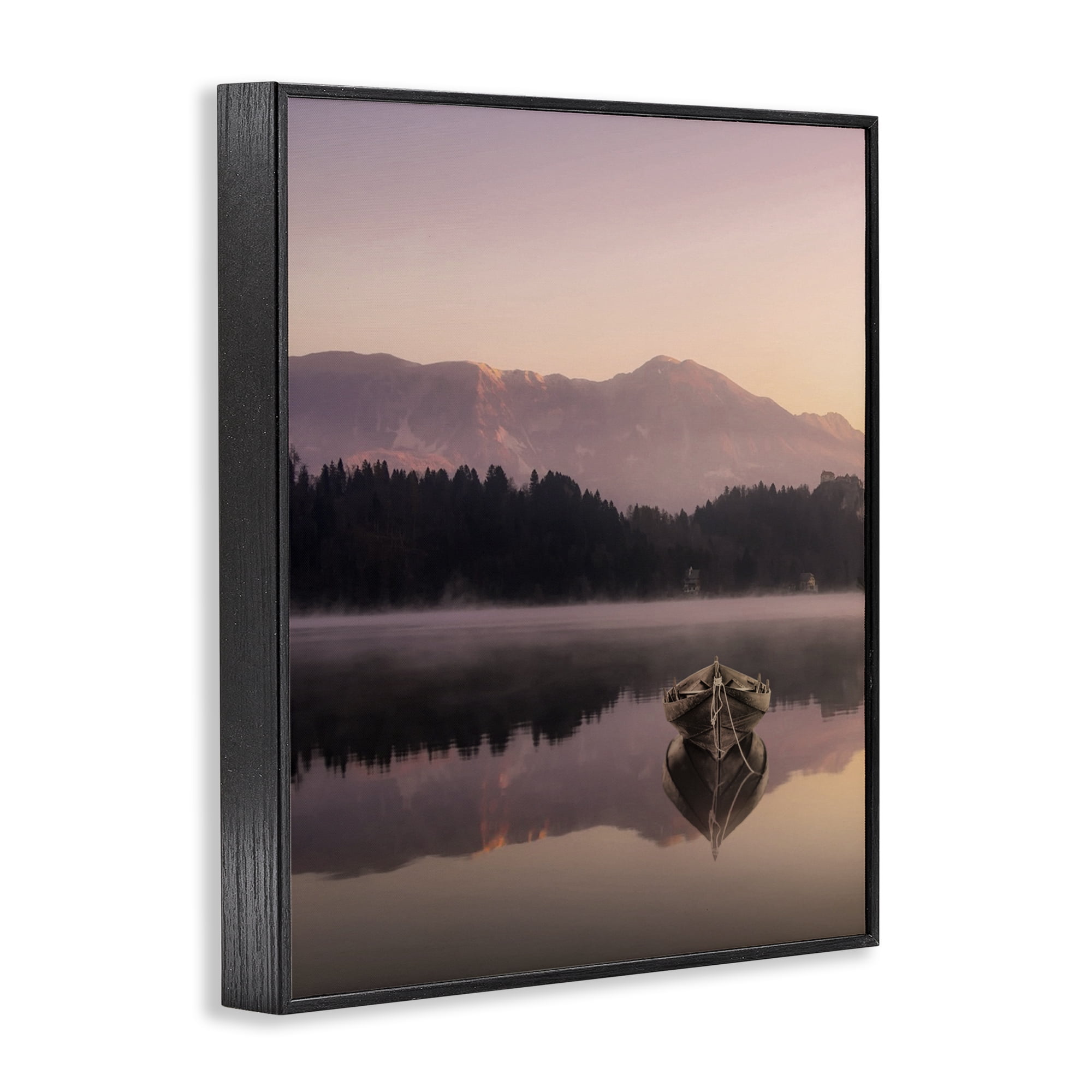 Stupell Industries Tranquil Lake Sunsets Black Framed Giclee Art, design by Marcus Prime