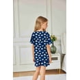 thumbnail image 3 of Arshiner Girls Pajama Set Short Sleeve Lounge Set Soft Shirring Summer Sleepwear Pj Sets, 3 of 3