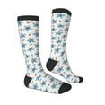 thumbnail image 3 of Balery Flower Leaves Printed Novelty Socks Men's Women's Crew Socks Sports Socks Knee High Socks Cotton Socks Quirky and Cool Socks, 3 of 9