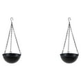 thumbnail image 3 of Wweixi Weather-resistant Hanging Planter For Easy And Stylish Garden Maintenance black S 2Set, 3 of 6