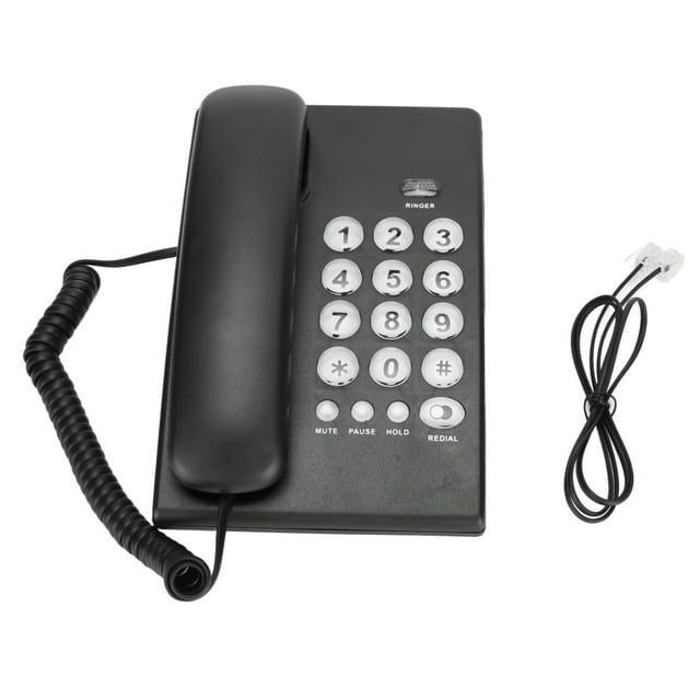 Big Button Corded Telephone,KXT504 Desktop Corded Telephone Desktop Phone Landline Phone Reliable and Durable