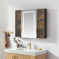 thumbnail image 3 of Cervia 35.4 in.W x 29.5 in.H Medicine Cabinet with Aluminum Frameless LED Mirror, 3 of 16