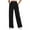 Black, variant on Women's Casual Pants High Waisted Loose Fit Straight Leg Joggers with Elastic Waistband Drawstring Pocket Sweatpants for Everyday Wear
