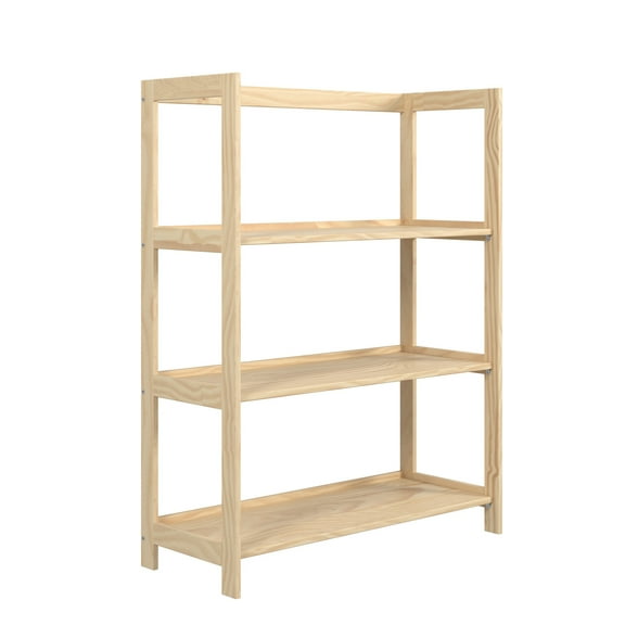 Jela Solid Wood 3 Shelf Unassembled Pantry Shelving - Unfinished
