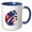 Blue/White, variant on 3drose, Fighter Jets Planes, Red, White, Blue, the Usa Flag. Patriotic Gift, 15oz Mug