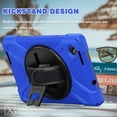 thumbnail image 4 of XYX Case for Lenovo Tab M8 4th Gen 8.0 inch 2023 Release TB-300FU with 360 Degree Rotating, Hand Strap, Shoulder Strap, Blue, 4 of 7