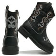 thumbnail image 4 of DADAWEN Girls Western Boots Unisex Toddler Boots Black 11.5 Little Kid, 4 of 7