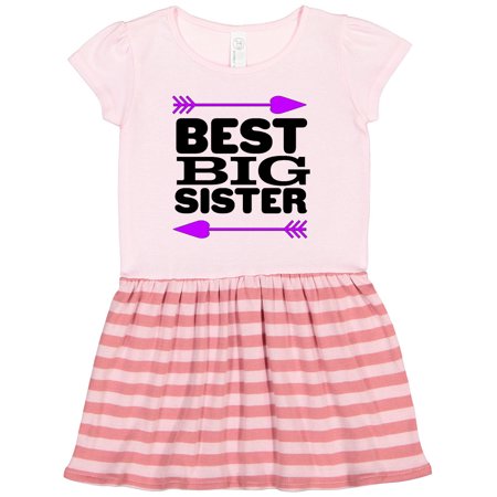 

Inktastic Best Big Sister Gift Toddler Girl Dress