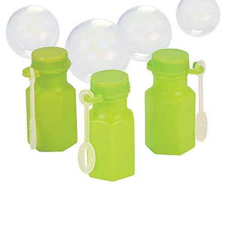 Fun Express - Lime Green Hexagon Bubble Bottles 0.3oz - Toys - Bubbles ...