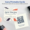 thumbnail image 2 of Avery Printable Business Cards, 2.5" x 2.5", Ivory, 90ct, 2 of 8