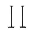 thumbnail image 3 of Kanto SP32PL Universal Speaker Floor Stands for Bookshelf Speakers | 32" Tall | Two Sizes Rotating Top Plate w/ Foam Padding | Carpet & Hardwood Feet | Hidden Cables | Â¼â€-20 Mounting | Black | Pair, 3 of 10