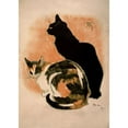 thumbnail image 3 of Vintage Apple Collection 18x24 Black Modern Framed Museum Art Print Titled - Steinlen-Twocats_filter, 3 of 5
