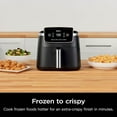 thumbnail image 6 of Air Fryer 4-in-1 Pro Air Fry Roast Reheat Dehydrate 5QT Capacity fits up to 4lbs of French Fries 400F Max Temp Nonstick Basket & Crisper Plate 120V Grey AF141, 6 of 7