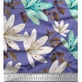 thumbnail image 1 of Soimoi Poly Georgette Fabric Leaves & Wild Flower Print Fabric by Yard 52 Inch Wide, 1 of 3