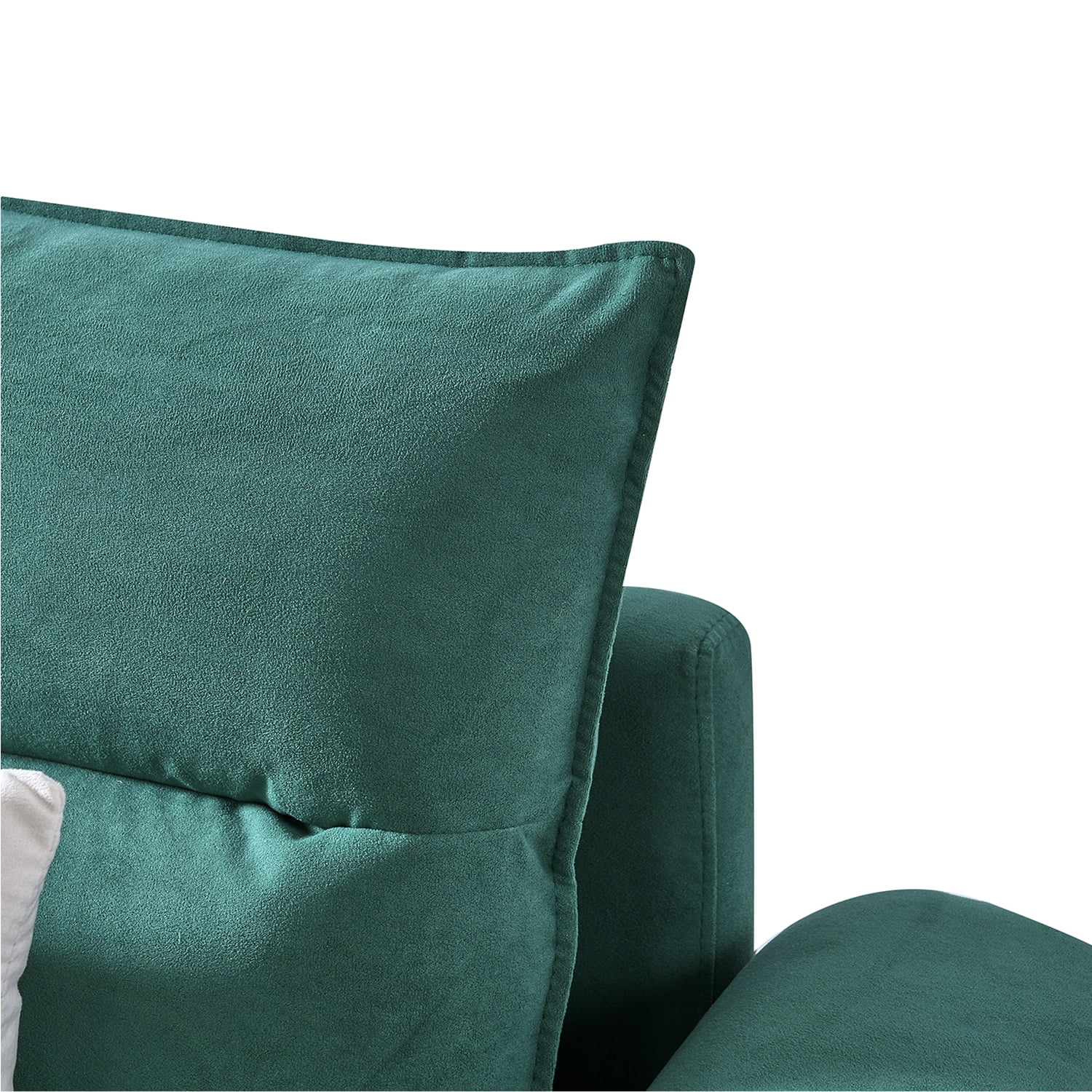 Kadyn 2-Seater Suede Sofa, Suede Mid-Century Tufted Love Seat for Living Room, Modern Suede Upholstered Accent Sofa for Small Spaces, Green Kadyn 2-Seater Suede Sofa, Suede Mid-Century Tufted Love Seat for Living Room, Modern Suede Upholstered Accent Sofa for Small Spaces, Green
