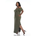 thumbnail image 2 of White Mark Women's Cold Shoulder Maxi Dress, 2 of 4