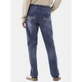 thumbnail image 3 of Lazer Pointe Men's Slim Fit Stretch Denim Jeans with Back Pocket Embroidery, Sizes 30"-38", 3 of 5