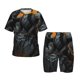 thumbnail image 1 of Fotbe Full Moon Black Dragon Pijama Estampada de 2 Piezas para Niños – Ropa de Dormir de Manga Corta Cómoda para Niños y Niñas, Camiseta y Shorts de Algodón-XX-Large, 1 of 6