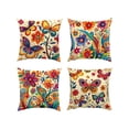 thumbnail image 2 of Waterproof Outdoor Throw Pillow Covers, 17.72 Inch Tropical Summer Print Cushion Covers for Patio Porch Poolside Furniture Decor, Set of 4, 2 of 6