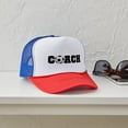 thumbnail image 4 of CafePress - Soccer Coach - Adjustable Unisex Printed Trucker Hat with Mesh Back, 4 of 10