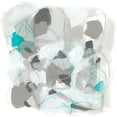 thumbnail image 3 of Vess, June Erica 15x15 Black Modern Framed Museum Art Print Titled - Blue Scramble III, 3 of 5