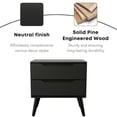 thumbnail image 6 of Furniture of America Belkor Mid-Century Modern Wood 2-Drawer Nightstand in Gray, 6 of 8