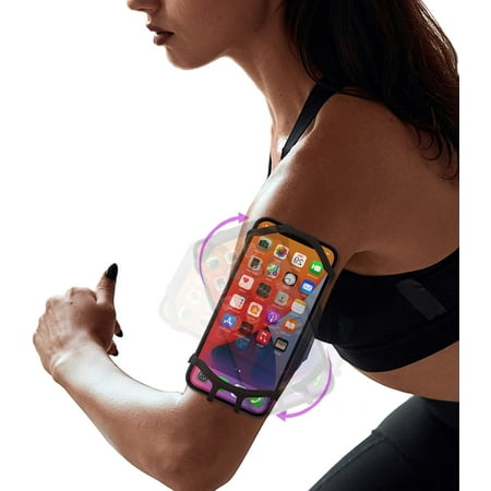 JEMACHE Running Armband for iPhone 15 Pro Max, 14 13 12 11 XR SE, Samsung Galaxy S24 S23 S22 S21 Ultra, S24+ S23+ S22+ S21+(5G), Workouts Cell Phone Arm Band Holder