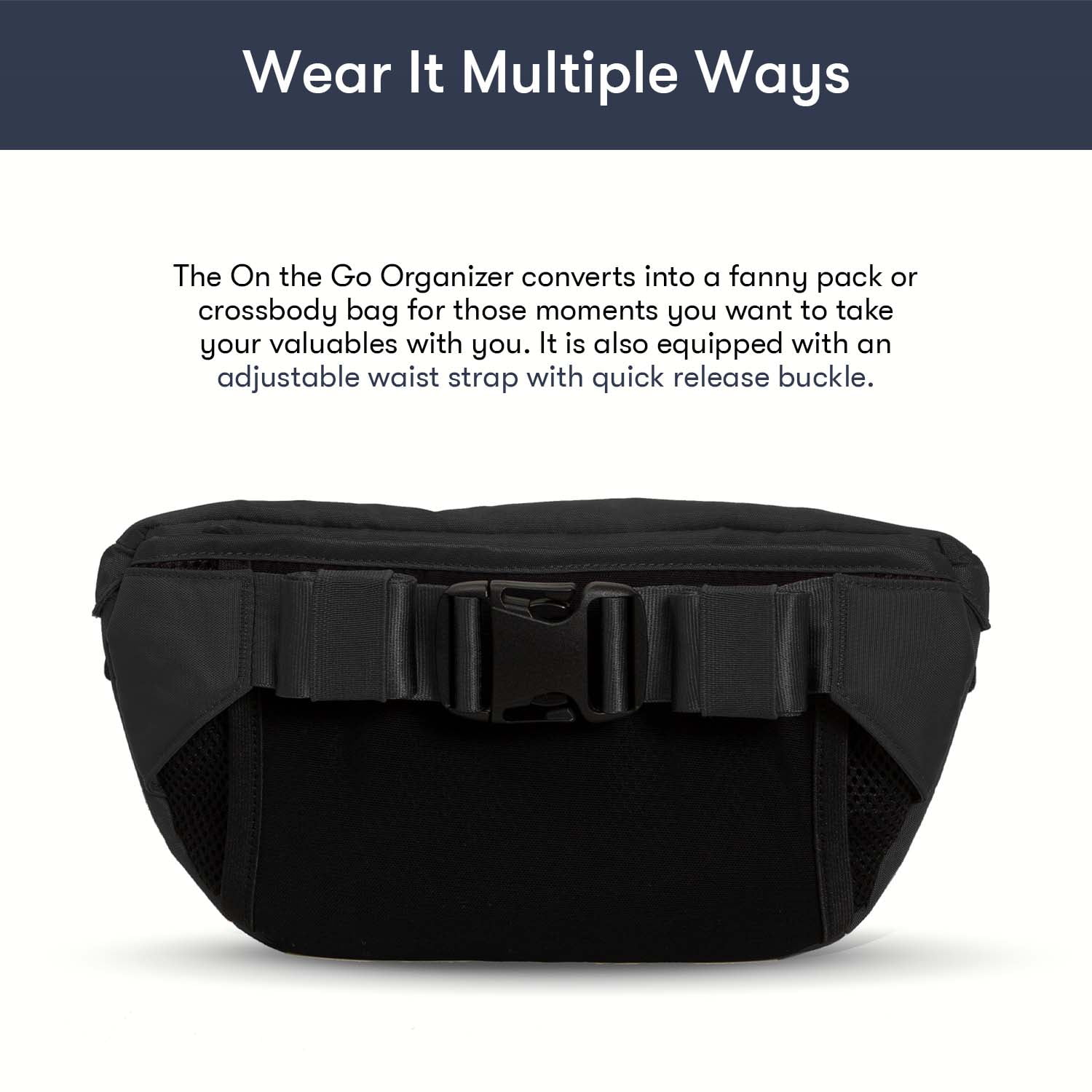 Colugo - The On the Go Organizer, Designed to Fit Stroller, Black