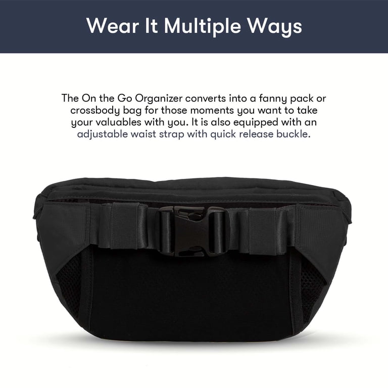 Colugo Stroller Organizer with Cup Holders, Black photo 7