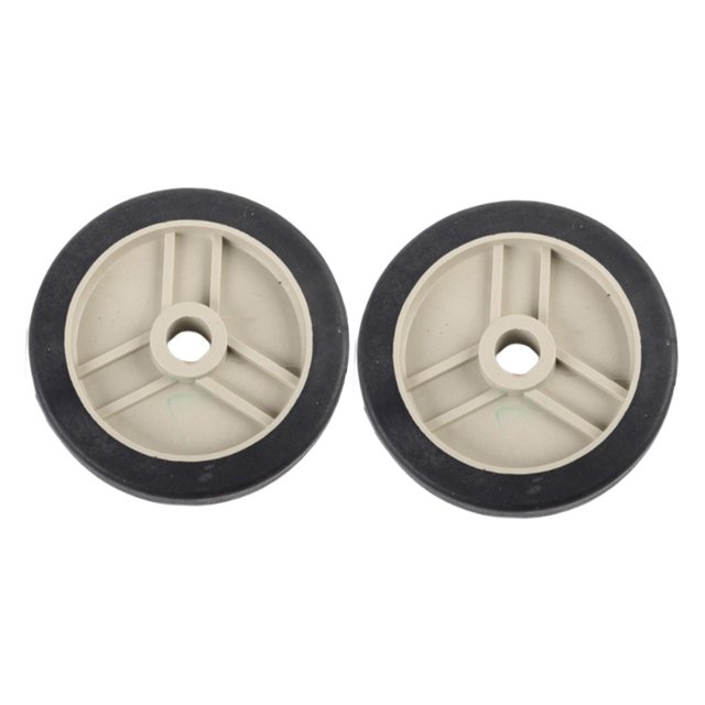 2 ruedas para compresor de aire (tornillos no incluidos), portátiles, resistentes al desgaste, ligeros y resistentes para fácil movilidad. Reemplazo. 5 pulgadas