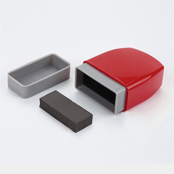 Cqxid Office&Craft&Stationery Under $5 PATIKIL Notice Stamp Self Inking Red Ink Pre Inked Message Stamp Refillable Business Stamp