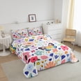 thumbnail image 3 of Erosebridal Cartoon Butterfly Bedding King Comforter Set,Spring Garden Bedding Sets King with Comforter,Ultra Soft Reversible Comforter Sets King Size,Kawaii Decor, 3 of 8