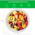 thumbnail image 3 of Houmye 100% Compostable Oval Paper Plates AFN1[50-Pack] - (PFAS-Free) - (BPI Certified) - [10 Inch] Heavy Duty, Eco-Friendly, Biodegradable Bagasse Dinner Platters - Natural Brown 10" Oval Plates, 3 of 3