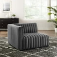 thumbnail image 3 of Conjure Channel Tufted Performance Velvet Left-Arm Chair-EEI-5490, 3 of 4