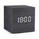 thumbnail image 1 of Reloj despertador Digital LED de madera alimentado por USB/AAA, reloj de mesa con temperatura, humedad, Control de voz, Snooze, relojes electrónicos de escritorio, 1 of 4
