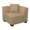 thumbnail image 4 of CorLiving Lida Beige Fabric Corner Wedge Sectional Seat, 4 of 5