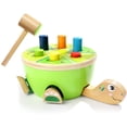 thumbnail image 1 of Juego de martillo para niños a partir de 1 año, juguete de madera duradero con martillo de madera, juego de golpeteo de madera regalo a partir de 12 meses para niños y niñas, banco de golpeteo a, 1 of 8