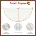 thumbnail image 5 of Kll White Christmas Tree Skirt 36",Party Decorations Farmhouse For Christmas Decorations Holiday Party, 5 of 8