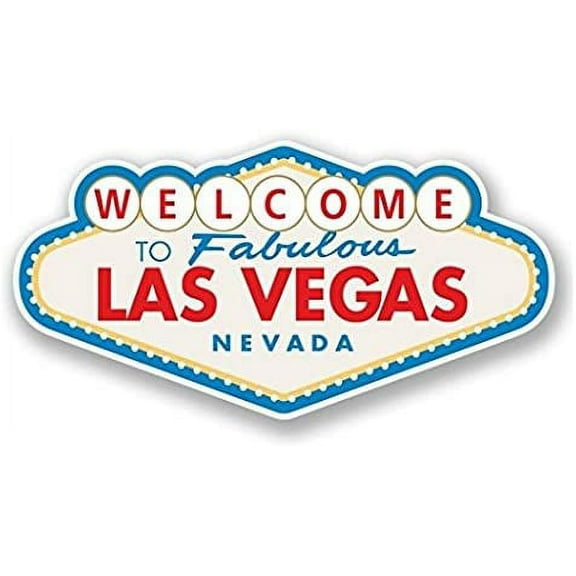 Las Vegas Sign Vinyl Sticker Decal - Sticker Graphic - Auto, Wall, Laptop, Cell, Truck Sticker for Windows, Cars, Trucks