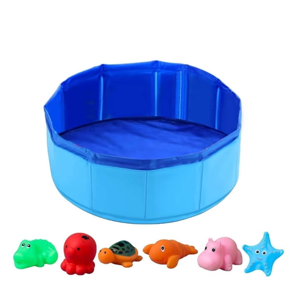AOOOWER Foldable Dog Cats Wash Basin Durable 6 Play Toy AntiSlip Bottom Quick Setup