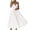 White, variant on Staron Women's Casual Party Dress Backless V Neck Sleeveless Knee Length Sundress with Padded Bra, Pink XL