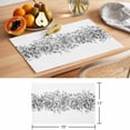 thumbnail image 6 of Spring Watercolor Placemats Set of 8, Gray Eucalyptus Leaves Non-Slip Place Mats Washable Table Mats for Kitchen Dining Table Decorations Indoor/Outdoor, 6 of 9