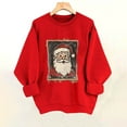 thumbnail image 3 of Uootdi Gift Christmas Sweatshirt for Women Cute Santa Claus Print Graphic Pullover Sweaters Winter Clothing for Women, 3 of 6