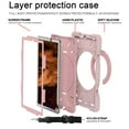 thumbnail image 5 of Dteck Case for Samsung Galaxy Tab A7 10.4 SM-T500/T505/T507 (2020), Heavy Hybrid Rugged Shockproof Case with Handle Kickstand/Adjustable Shoulder Strap, Rosegold, 5 of 7