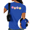Blue, variant on Women's White Mental Wellness T-Shirts Colorful Expression Faces Back Print Summer Tops