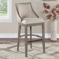 thumbnail image 2 of American Woodcrafters Keller 30" Solid Wood Bar Stool in Driftwood Gray, 2 of 9