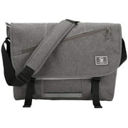 OIWAS Canvas Messenger Bag Pack - Leisure 14 Inch Laptop Shoulder Satchel Briefcase Backpack for Men Women Teens