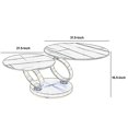 thumbnail image 5 of Dual Ceramic Top Coffee Table with Motion Mechanism, Black and Silver - Saltoro Sherpi, 5 of 5